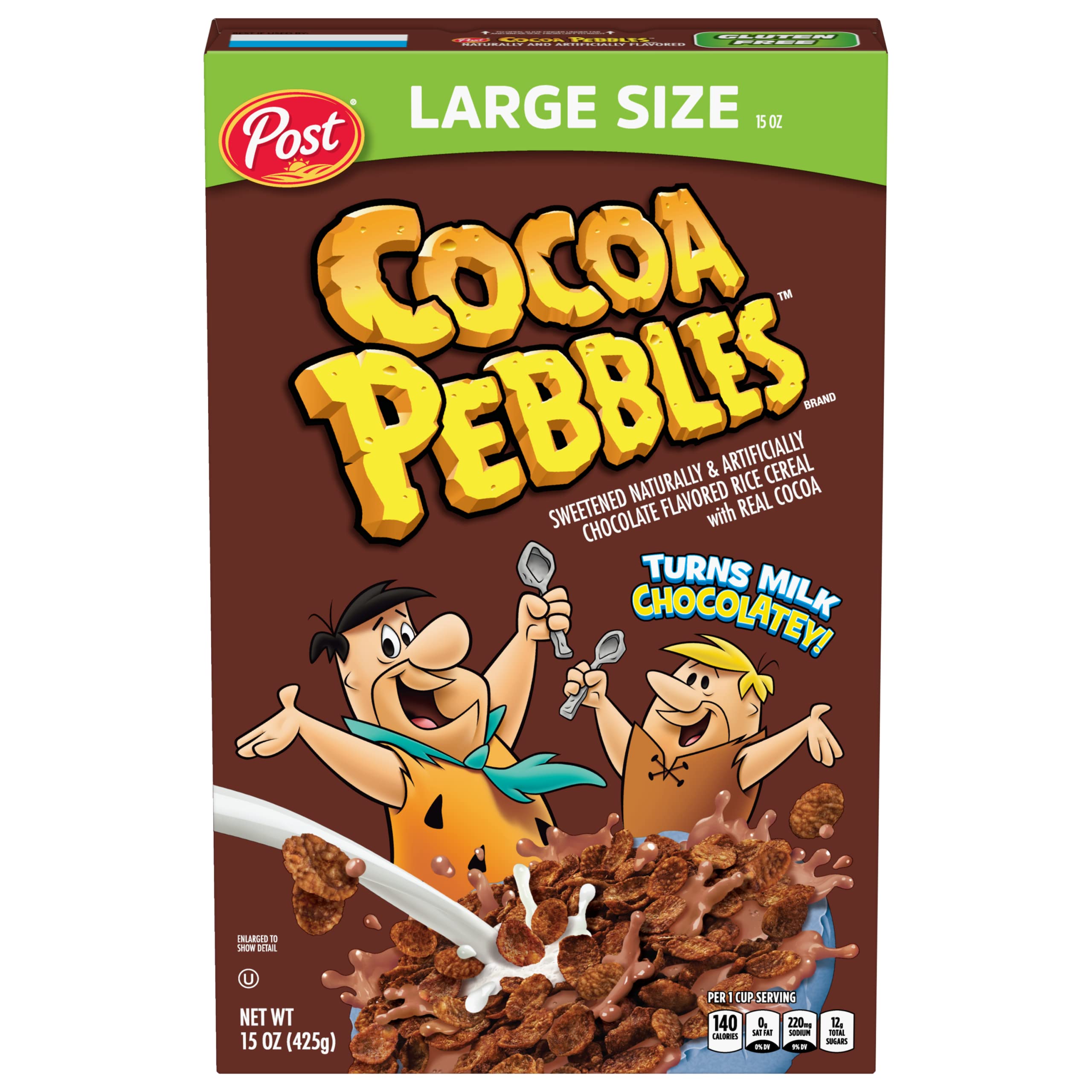Cocoa Pebbles - Chocolate Cereal - Large Size - 552g