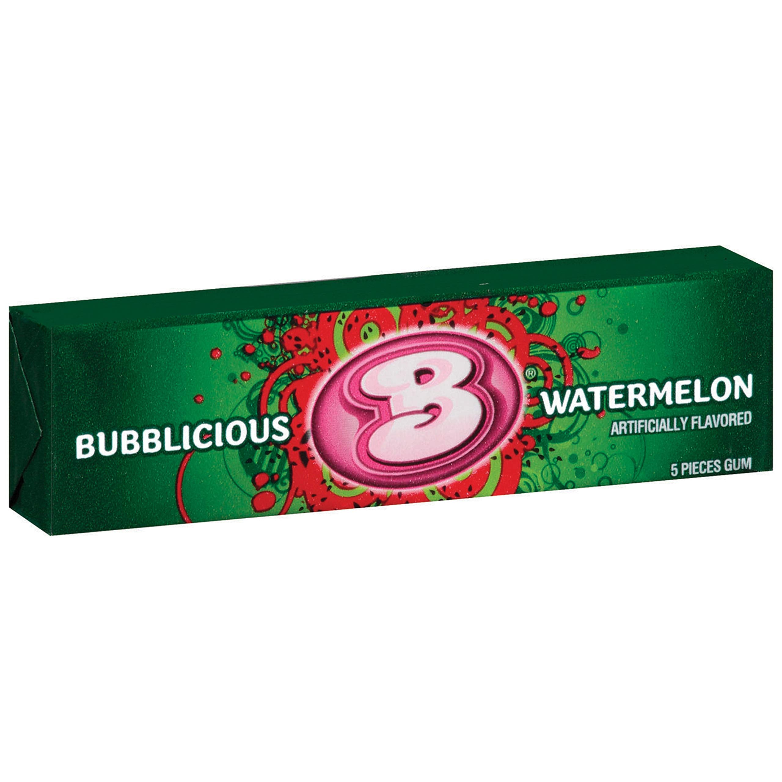 Bubblicious  Watermelon - Original Retro Bubble Gum - 43g