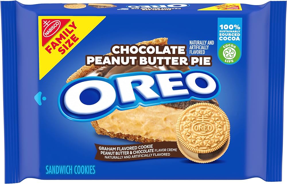 Oreo - Chocolate Peanut Butter Pie Sandwich Cookie - 482g