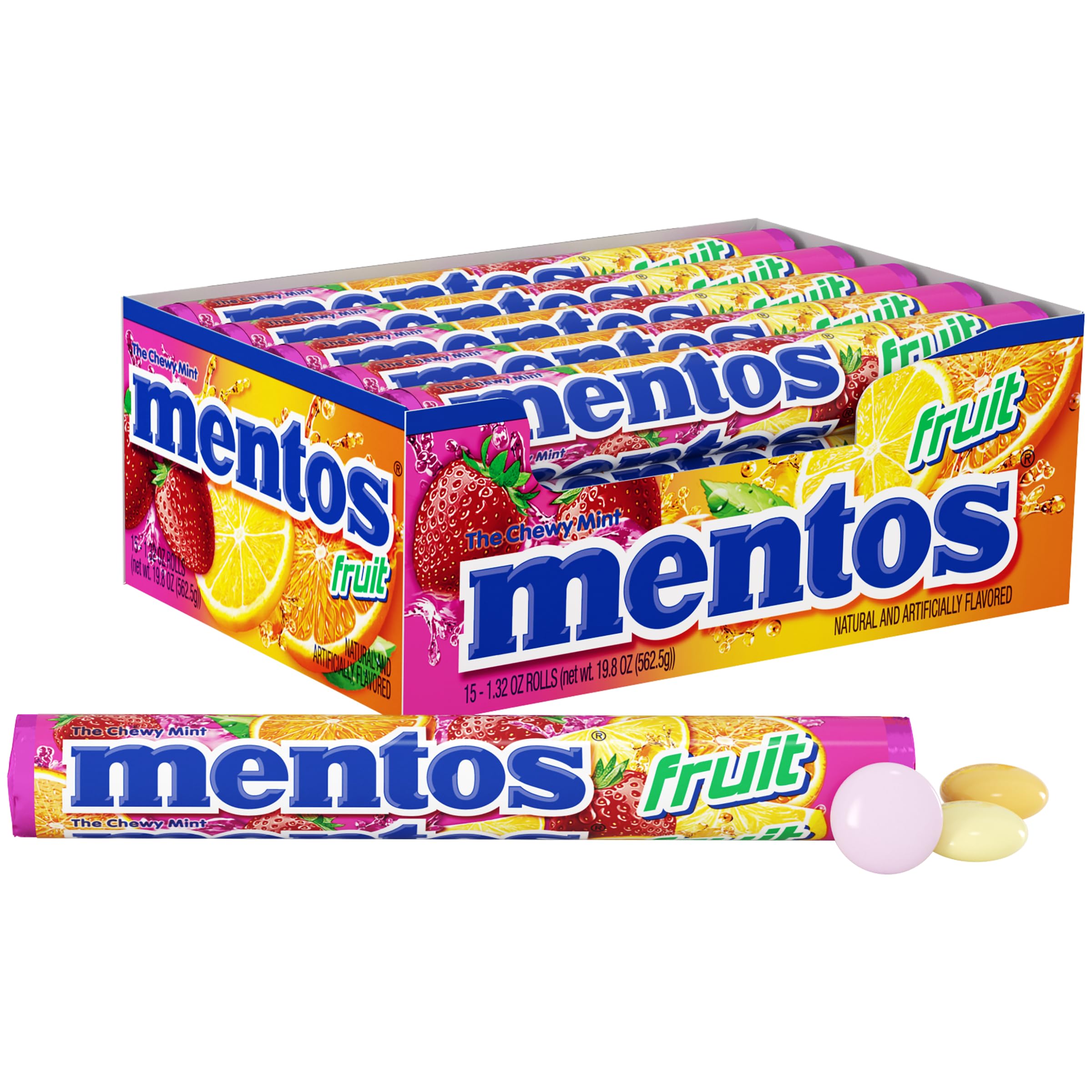 Mentos - Chewy Mint Fruit Rolls - 37g