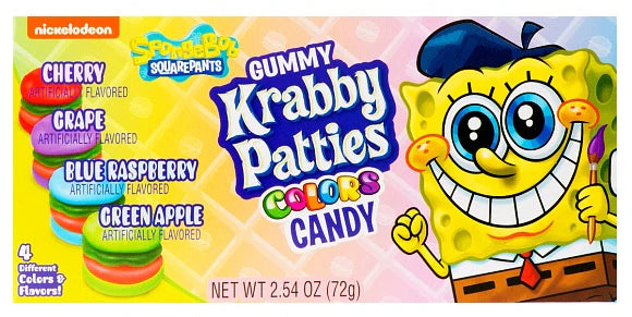 SpongeBob Krabby Patties - Colours Candy - Theatre Box - 72g