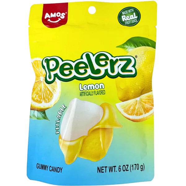 Amos - Peelerz Gummy Lemon - Peelable Gummies - 170g (USA)