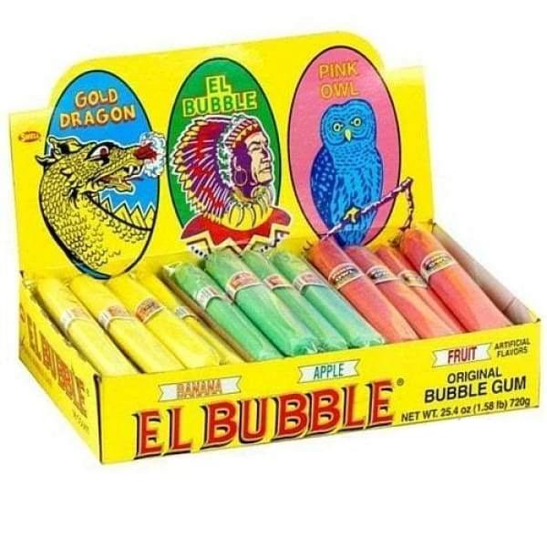 El Bubble - Original Bubble Gum Cigars - Assorted Flavours- 20g (1pc)