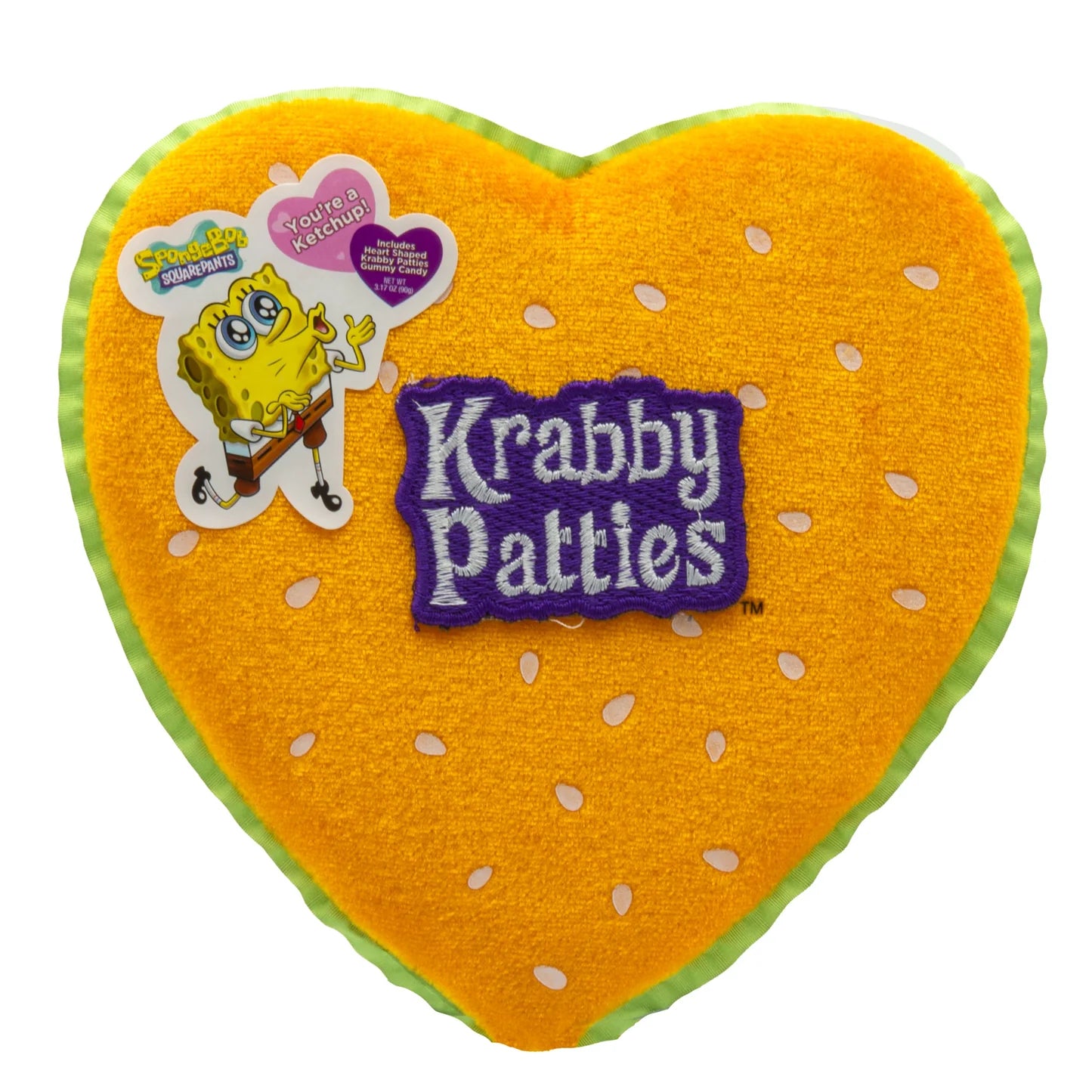 Krabby Patties Plush Top Heart Box- 90g