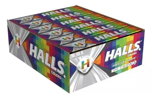 HALLS - Cough Drops Colors - Fruit Flavours - 25g (Mexico)