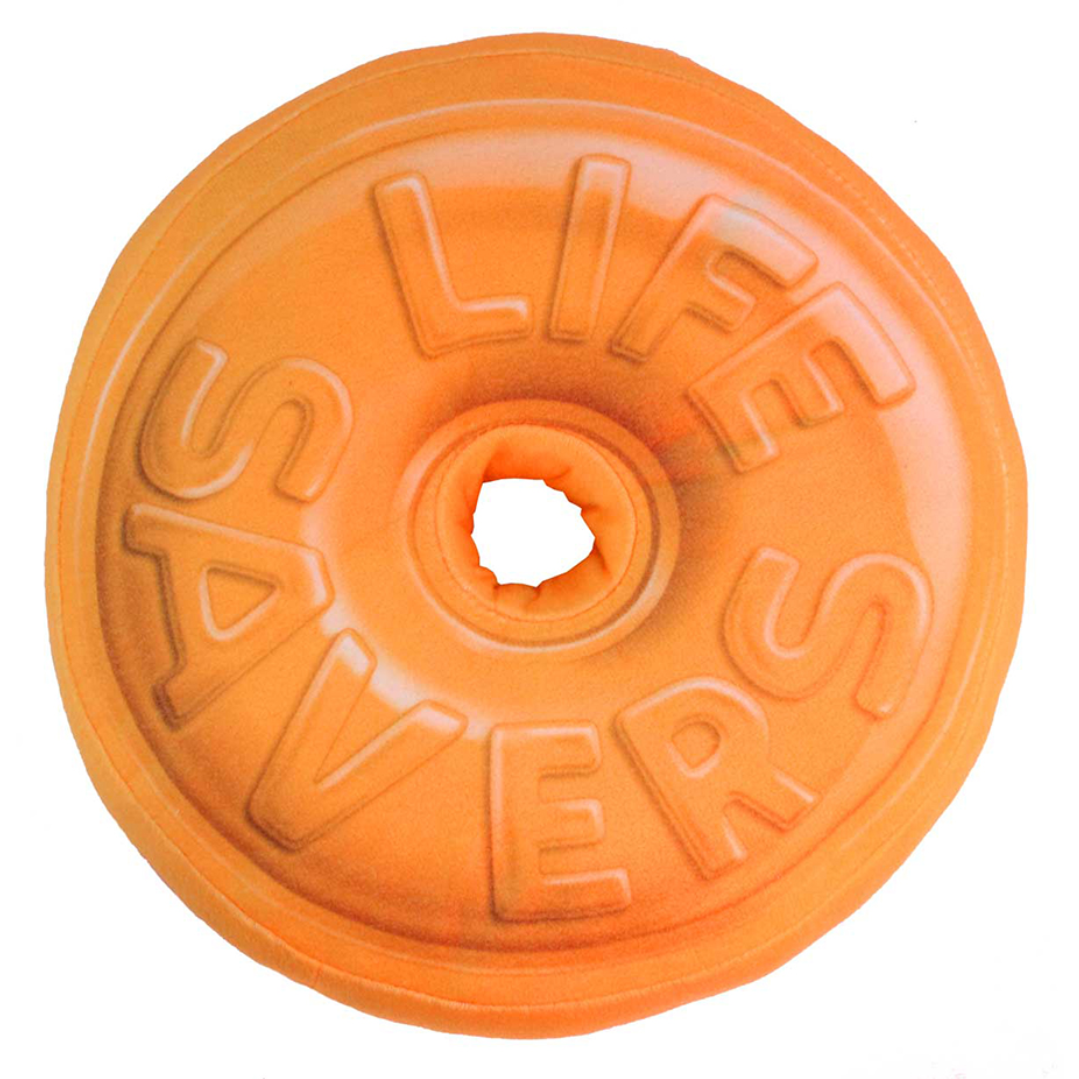 LifeSavers orange Pillow with hole