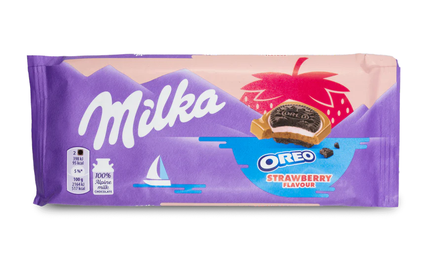 Milka - Oreo sandwich Strawberry - 92g (Germany)