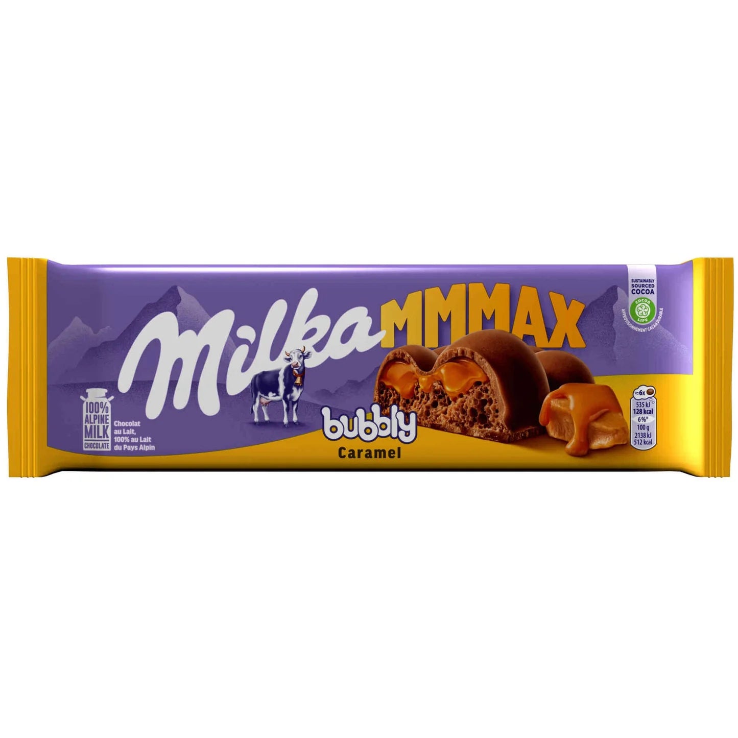 Milka - Bubbly Caramel MMMAX Chocolate Bar - 250g (Germany)