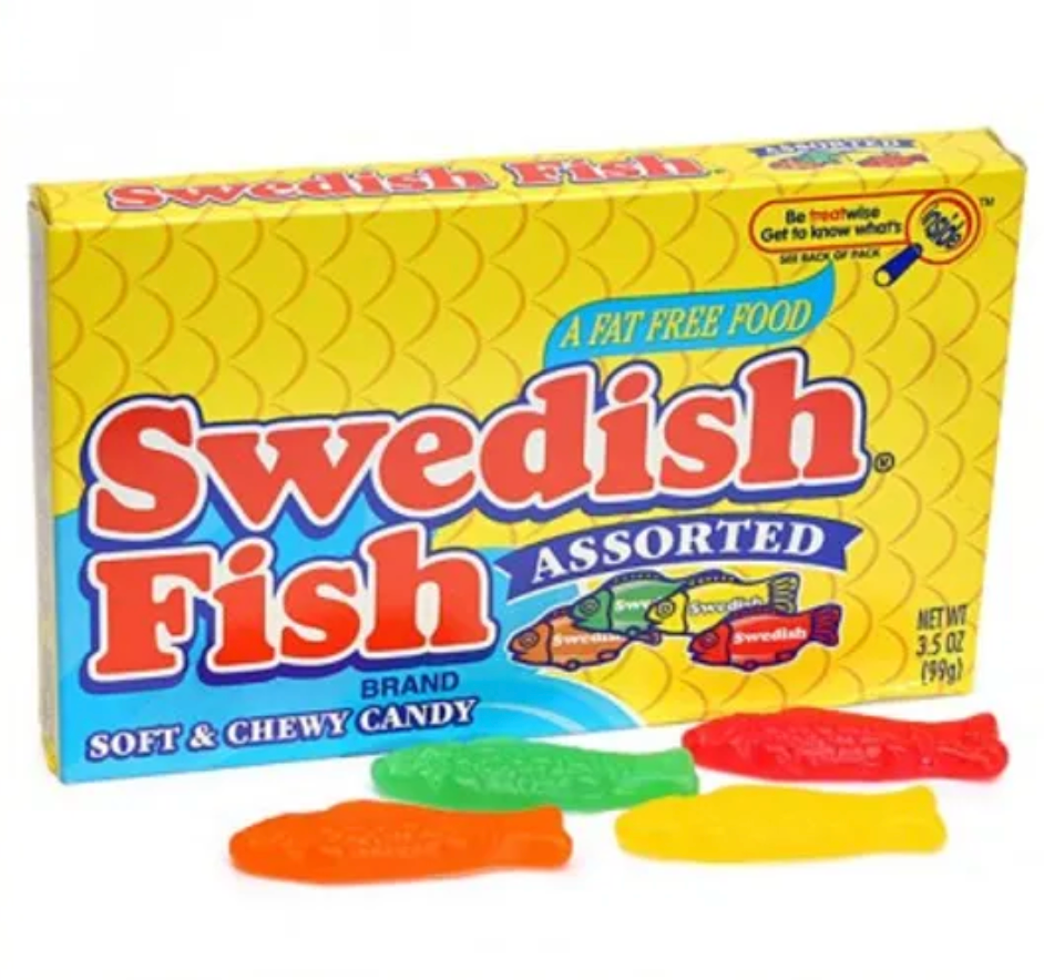 Swedish Fish Assorted - Theatre Box - 99g