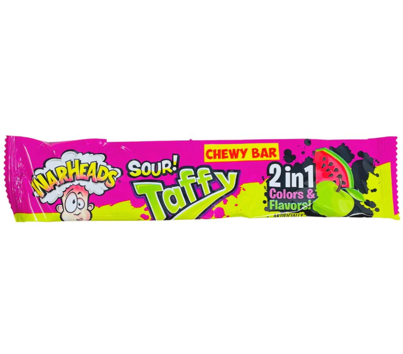 Warheads - 2 in 1 Taffy Bar - 42g (Trending)