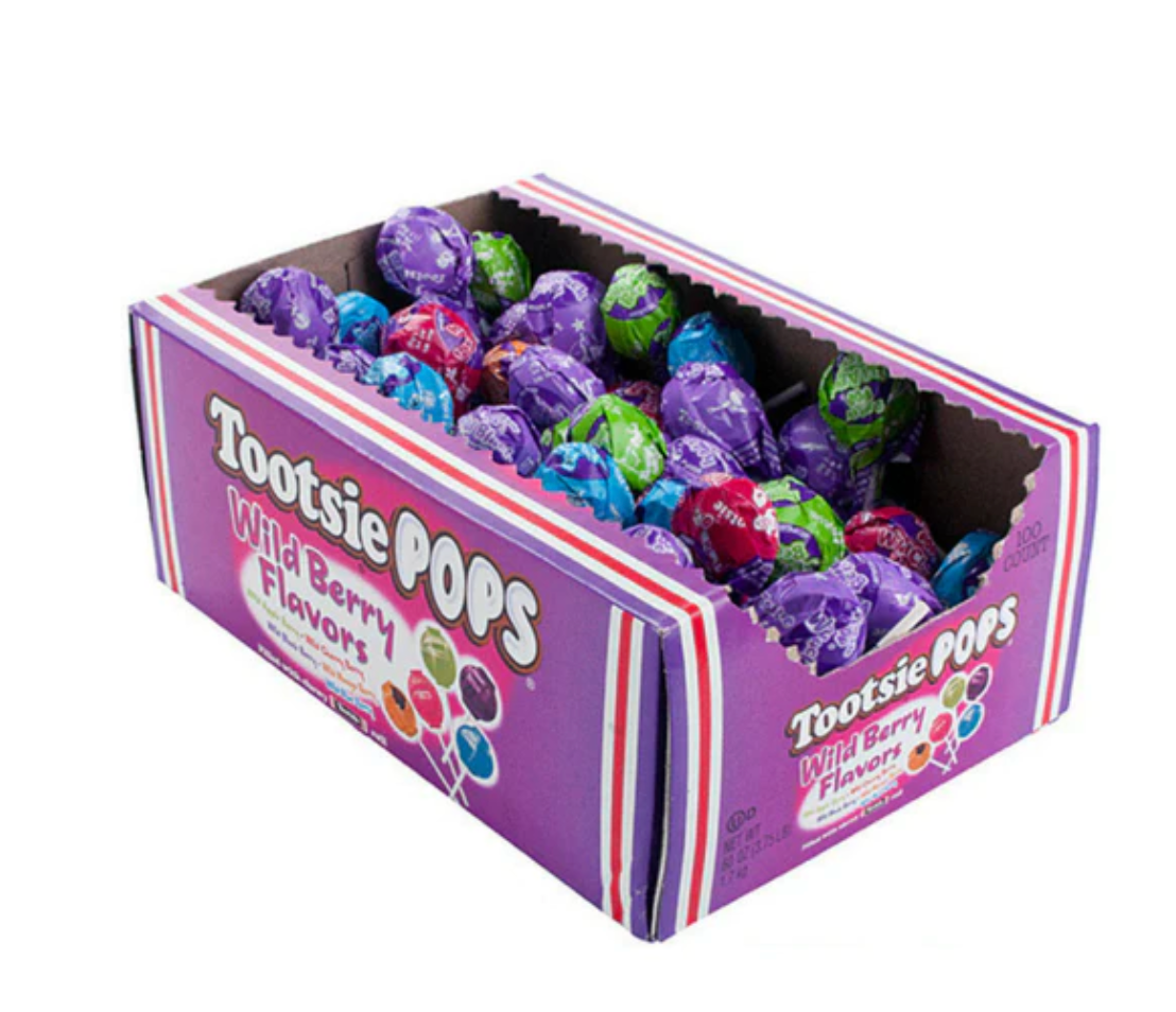 Tootsie Pops - Assorted Wild Berry Flavoures