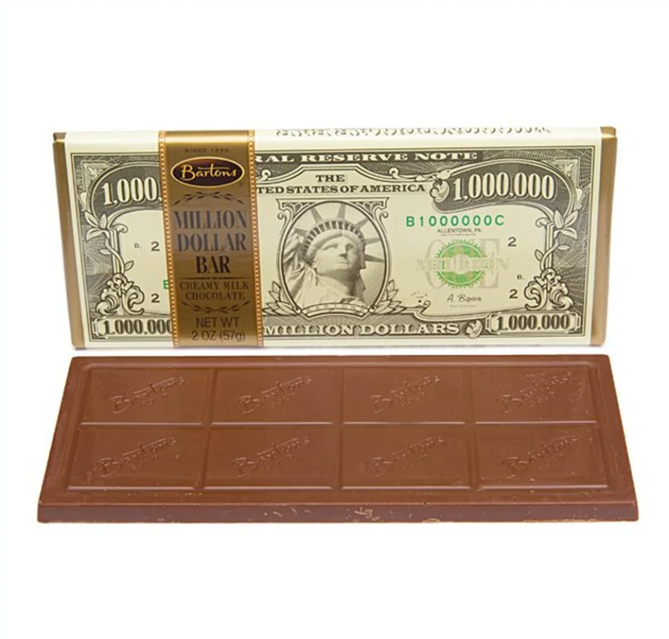 Bartons - Million Dollar Chocolate Bar - 57g