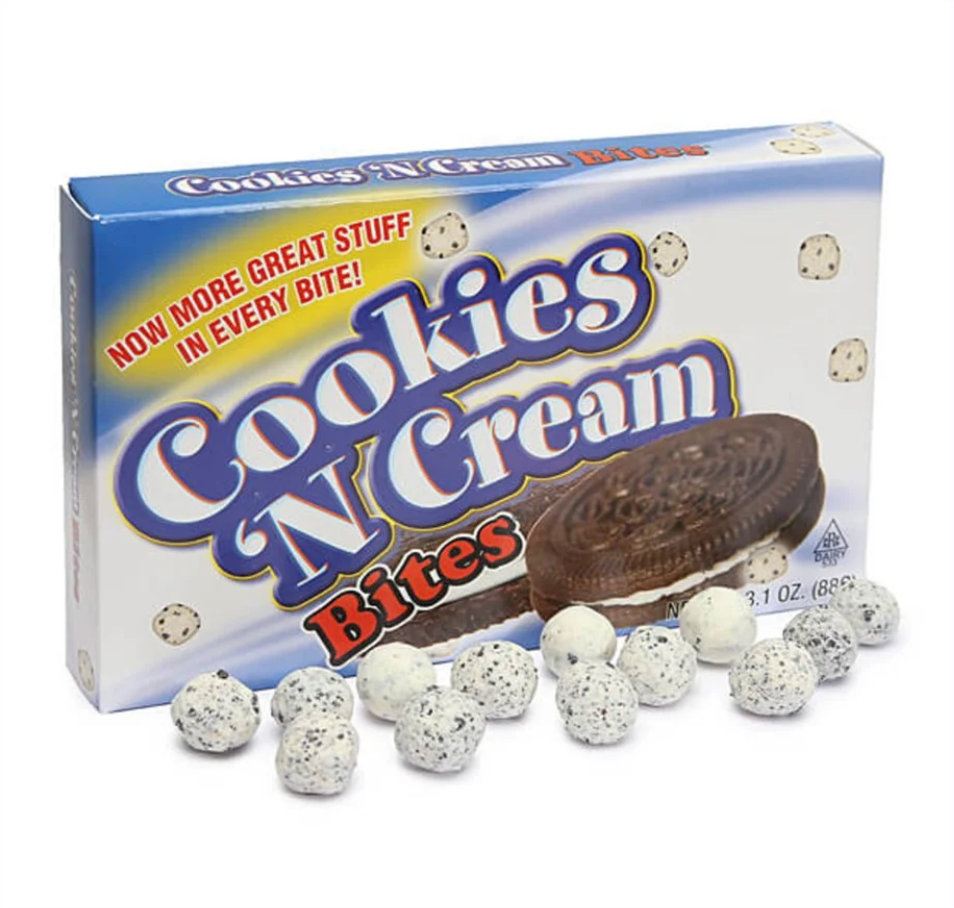 Cookie Dough Bites Cookies N' Cream - Theatre Box - 88g