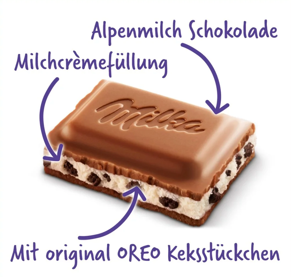Milka - Oreo Chocolate Bar - 100g (Germany)