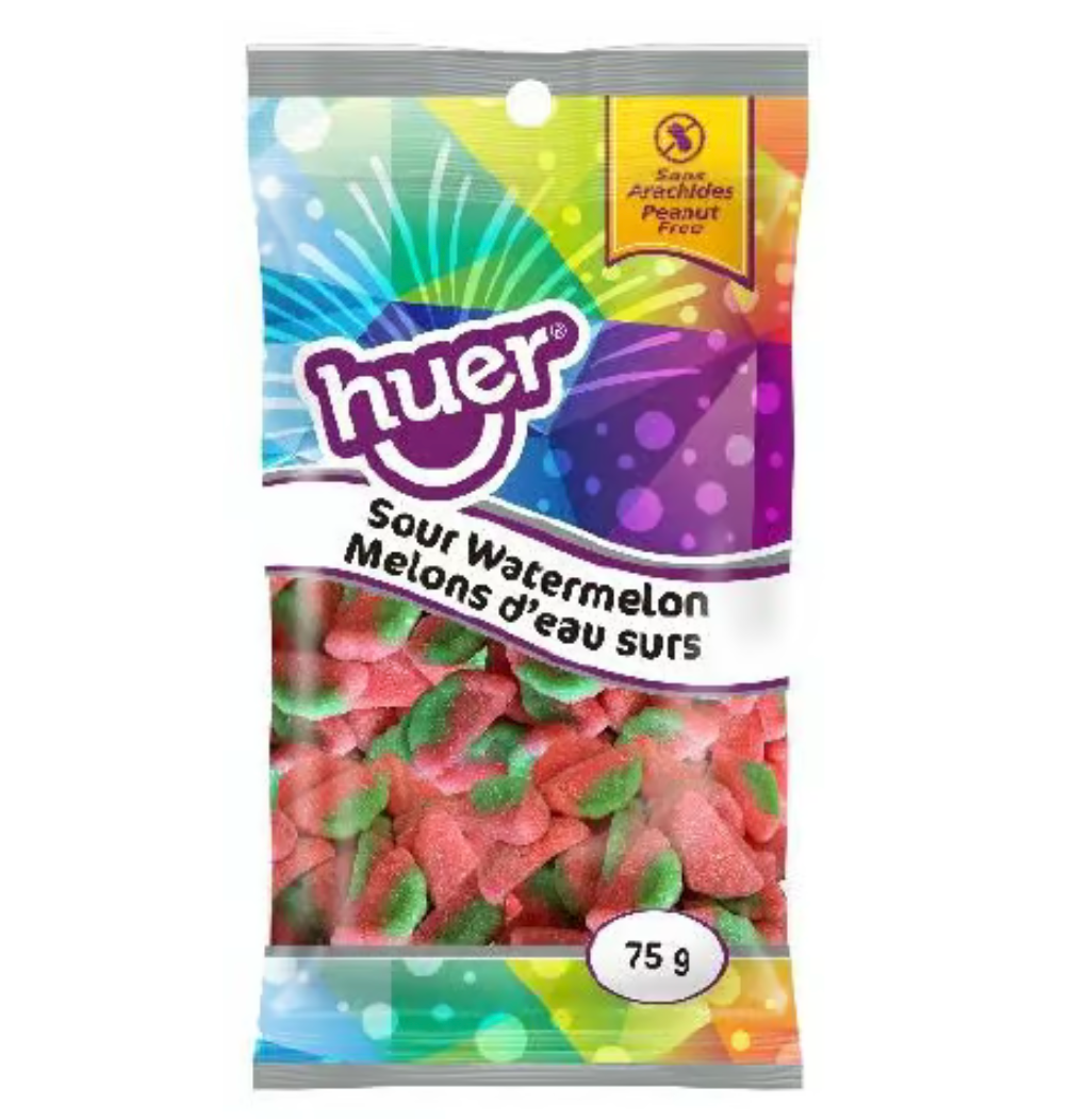 Huer - Sour Watermelon Slice - Snack Size - 75g