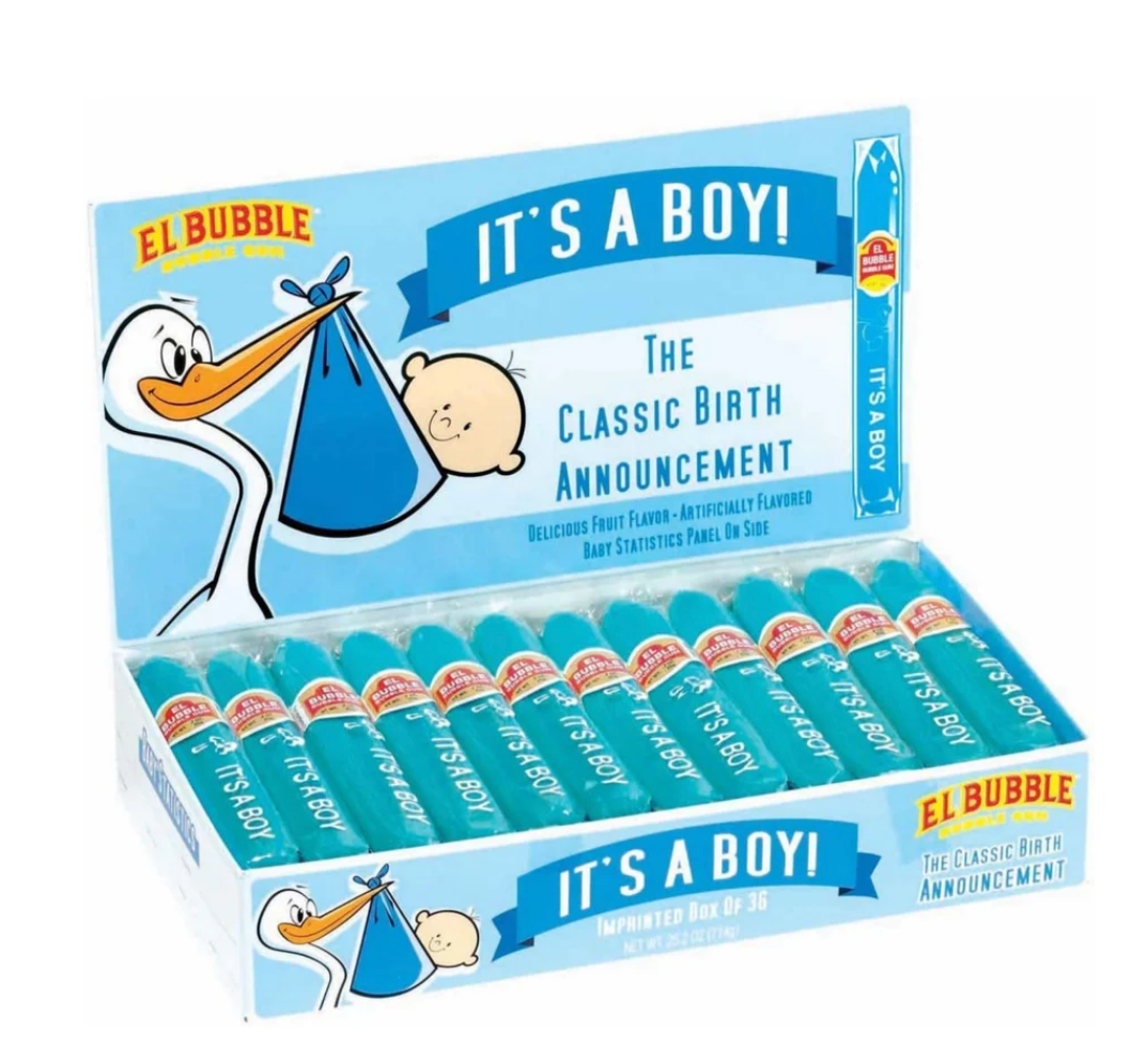 El Bubble - It's A Boy Bubble Gum Cigars - 20g (1 pack)