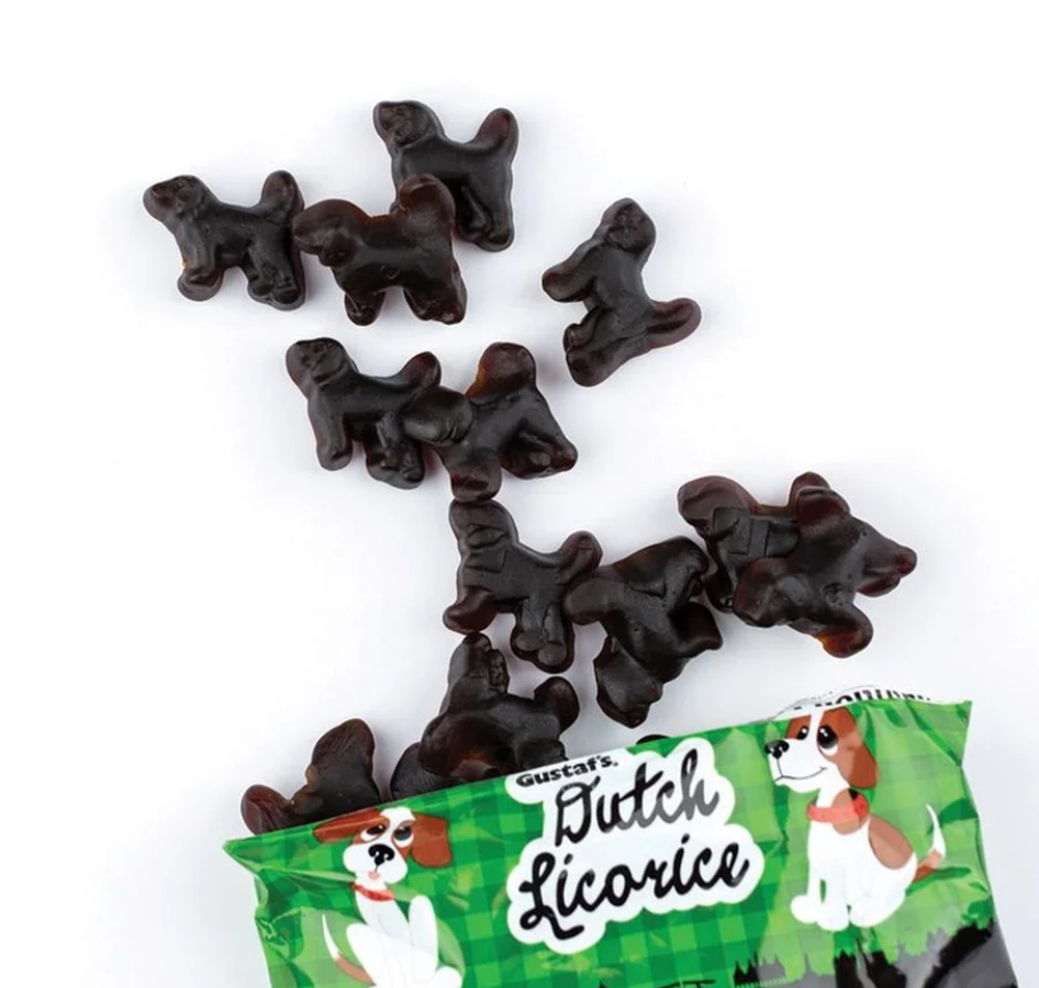 Gustaf's - Dutch Black Licorice Beagles - Theatre Bag - 150g (Holland)