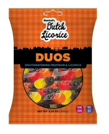 Gustaf's Dutch Licorice Duos - Theatre Bag - 150g(Holland)