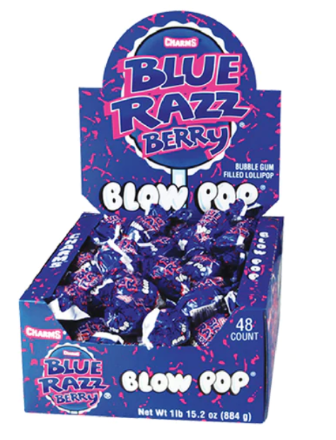 Charms® - Blow Pop Lollipops - Blue Raspberry - 1pc