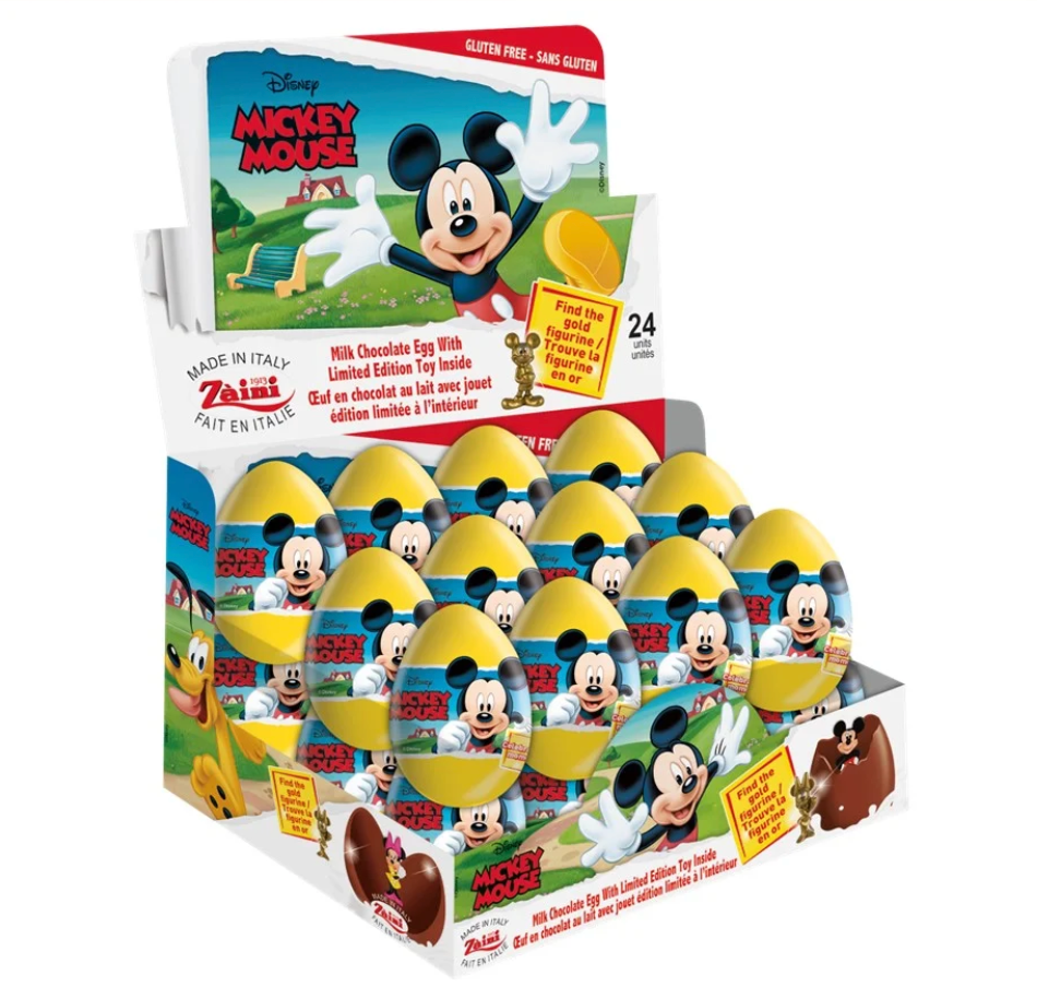 Zaini Mickey Mouse Chocolate Surprise Egg 20g