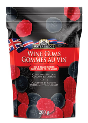 Waterbridge - Wine Gums Red & Black Berries - 175g (UK)