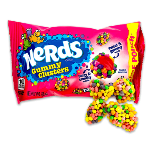Nerds Gummy Clusters Rainbow Share Pouch - 85g