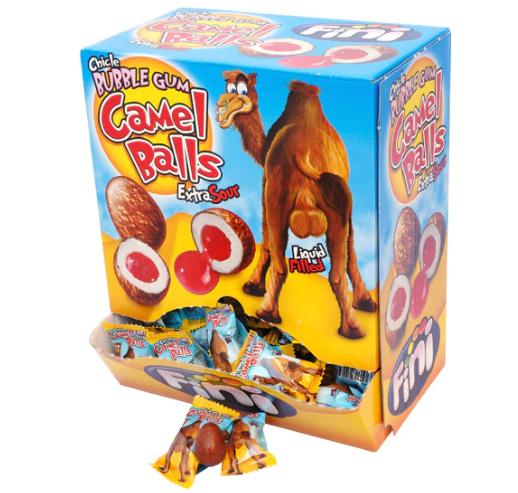 Fini Chicle - Bubble Gum - Sour Camel Balls - 5g(Spain)