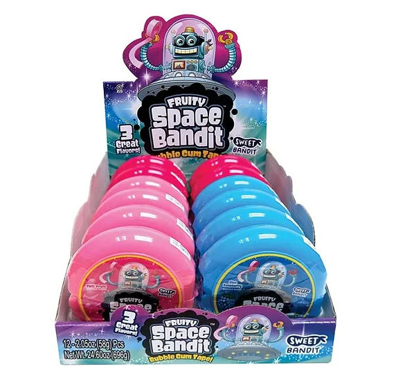 Kidsmania - Fruity Space Bandit - Bubble Gum Tape - 58g