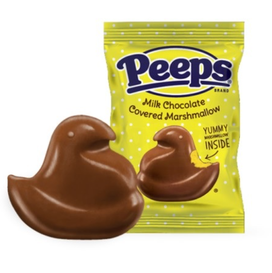 Peeps - Milk Chocolate Covered Marshmallow Chicks - 28g