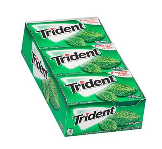 Trident - Spearmint Gum - 33g