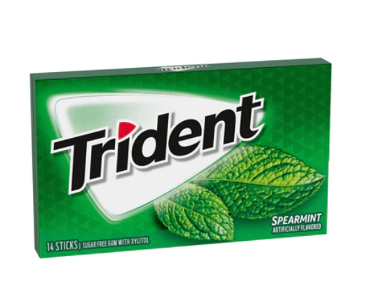 Trident - Spearmint Gum - 33g