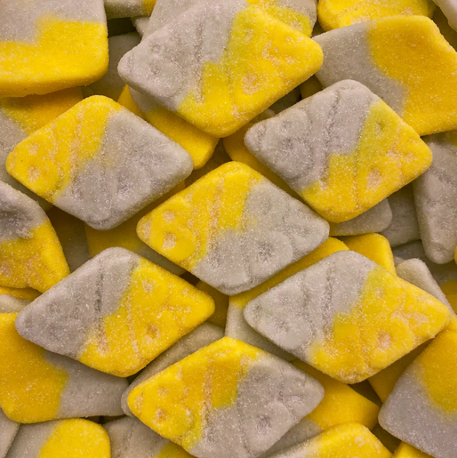 BULK - Bubs - Sour Foam Diamond Tutti Frutti (Limit 300g per Customer)