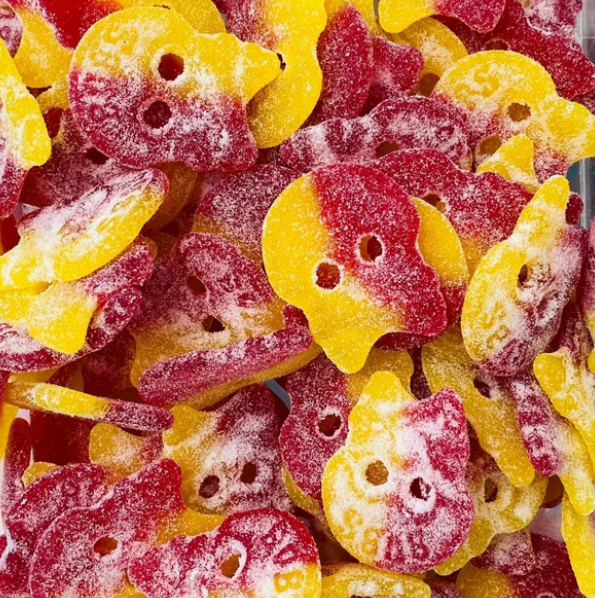 BULK - Bubs - Giant Fizzy Sour Skulls (Limit 200g per Customer)