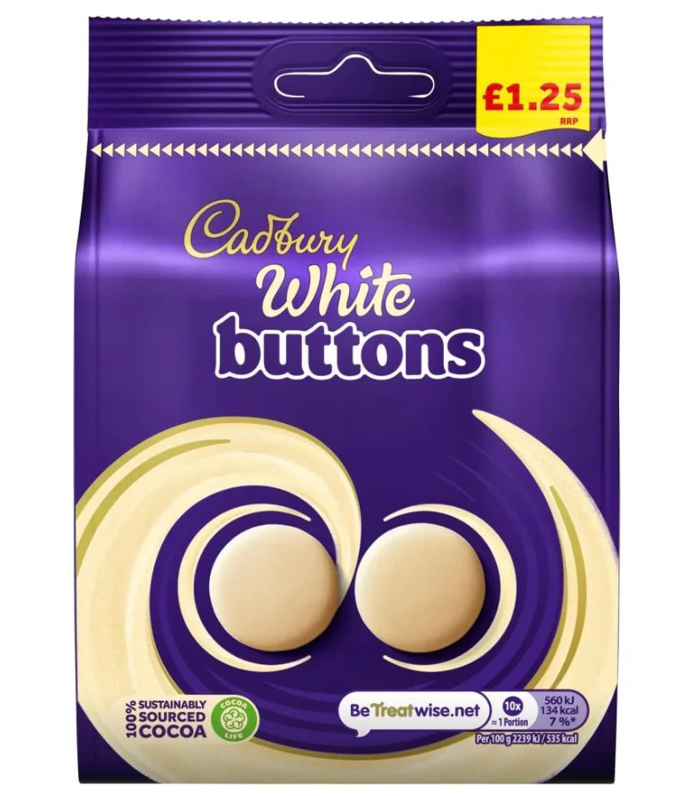 Cadbury - White Buttons - 85g (UK)