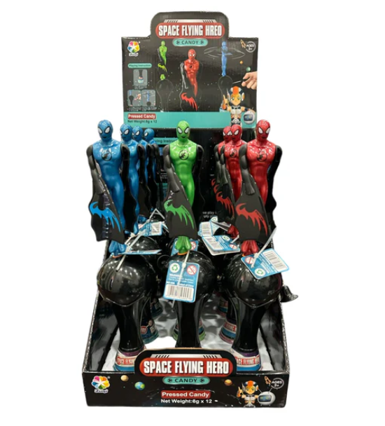 Simush - Space Flying Hero Toy with Candy