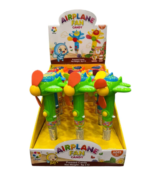 Simush - Airplane Fan Toy with Candy
