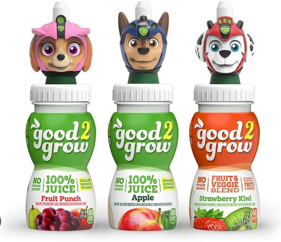 Good2Grow - Fruit Juice with Collectable Character Tops - 3 Pack - 177ml (Character Tops Vary)