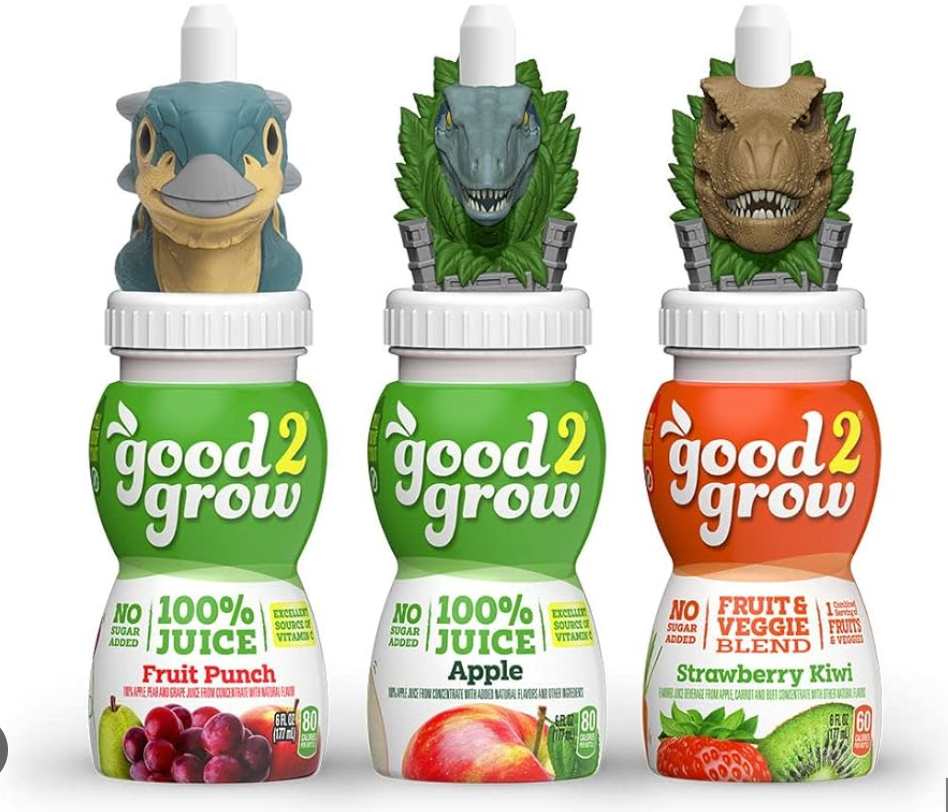 Good2Grow - Fruit Juice with Collectable Character Tops - 3 Pack - 177ml (Character Tops Vary)