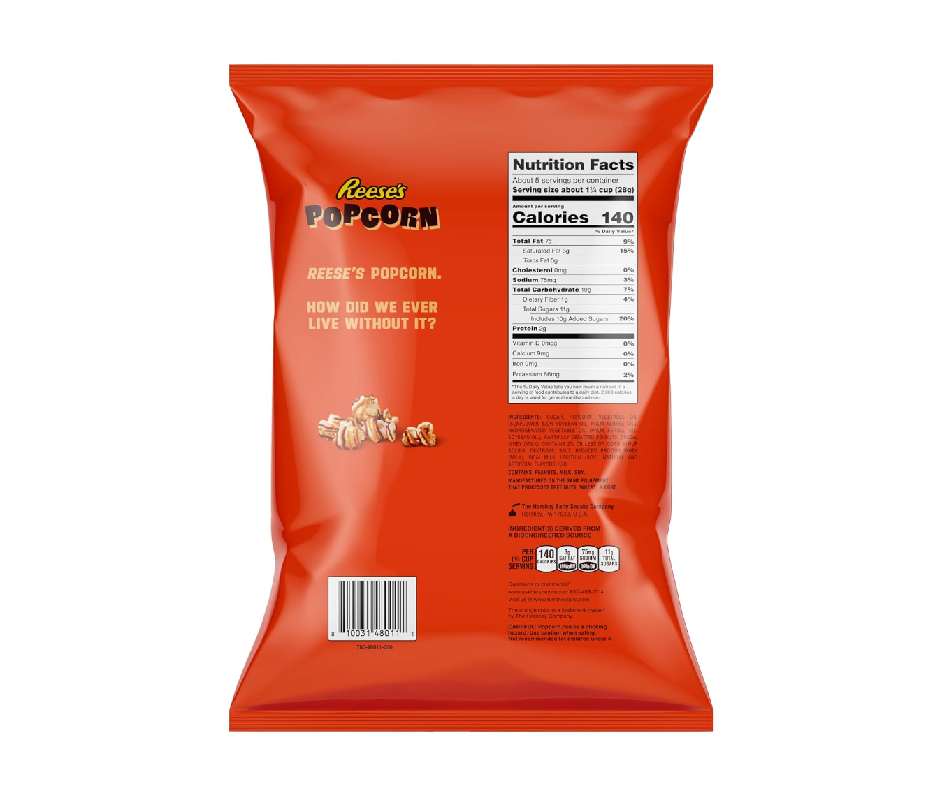 Reese's - Chocolate Peanut Butter Drizzled Popcorn - 149g