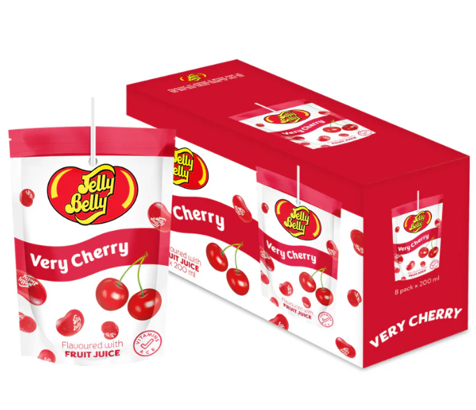 Whatever Brand - Jelly Belly Fruit Juice Pouch - Very Cherry - 200ml (UK) (BBD 03/07/2025)