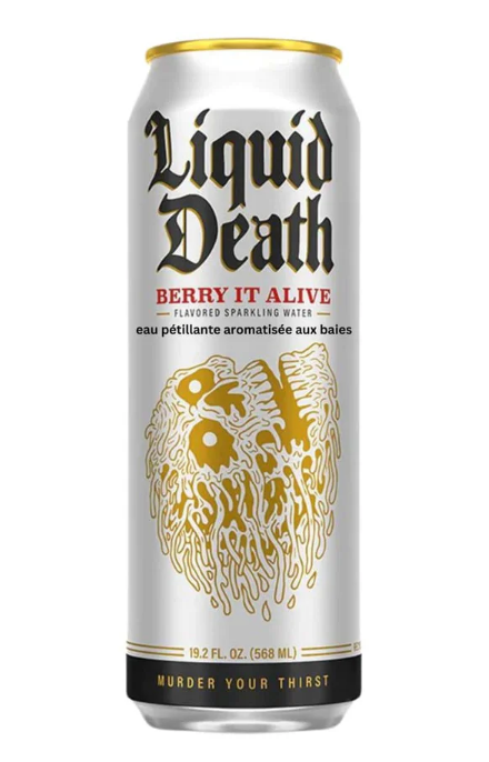 Liquid Death - Berry It Alive Sparkling Water - 568ml (USA)