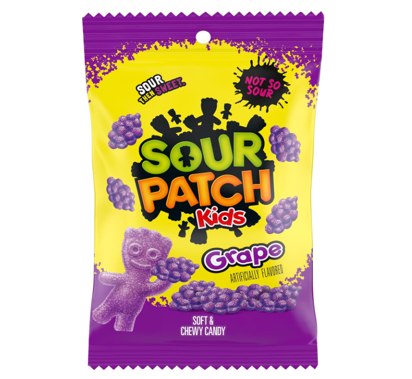 Sour Patch Kids - Grape- Theatre Bag - 101g