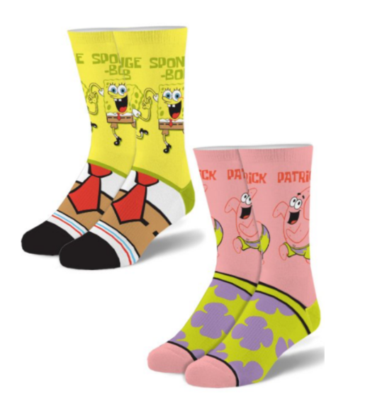 Spongebob & Patrick Socks 2-Pack