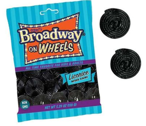 Gerrit's - Broadway on Wheels -Natural Licorice - 150g (Italy)