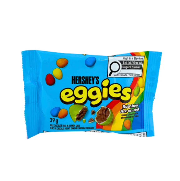 Hershey's - Eggies Rainbow - Candy Coated Milk Chocolate Eggs - 39g