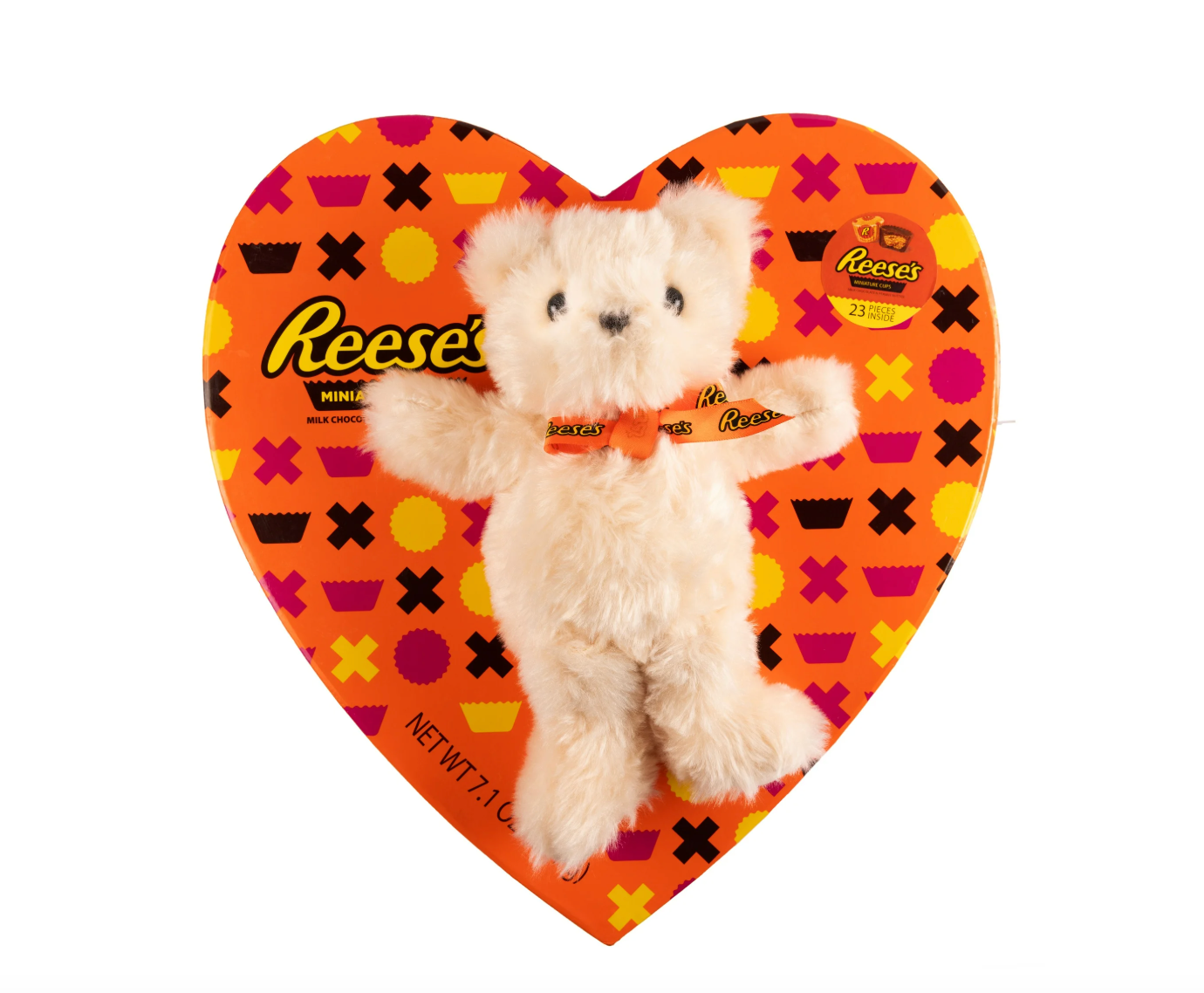 REESE'S Extra Large 14" Heart Box with 10" Bear Plush - 201g