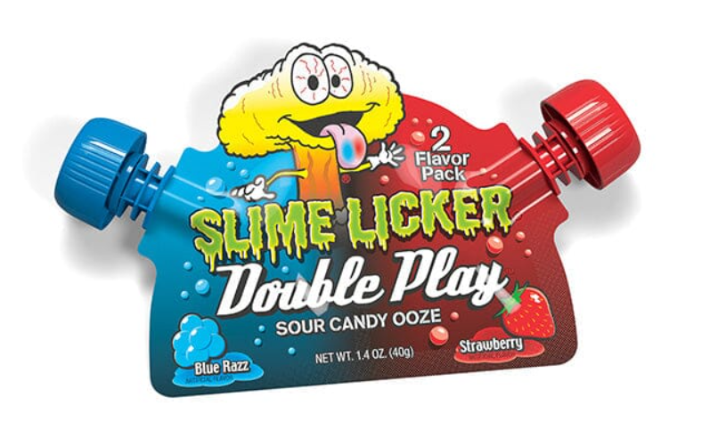 Toxic Waste - Slime Licker Double Play - Blue Razz & Strawberry - 40g