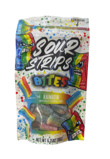 Sour Strips - Rainbow Bites - 180g