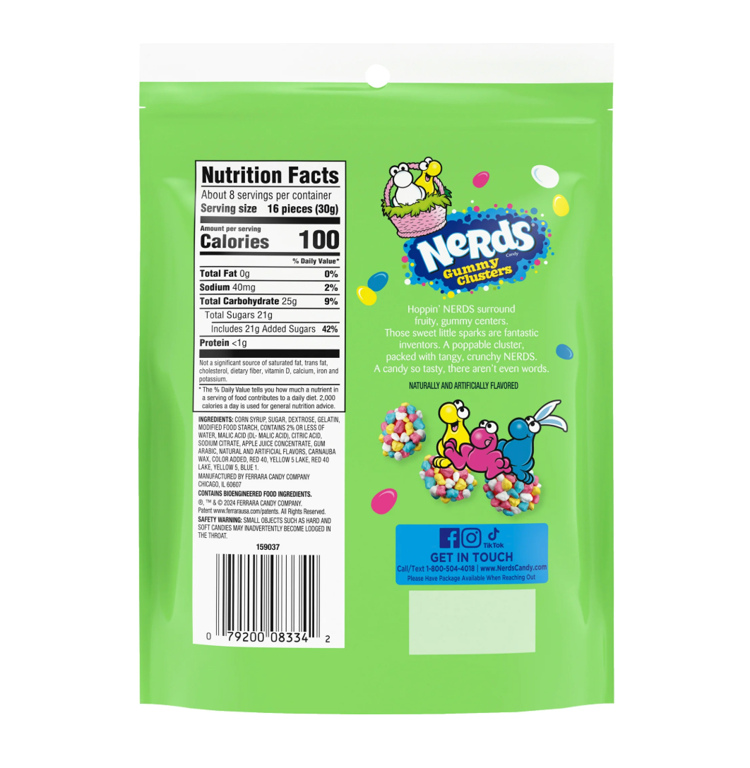 Nerds - Hoppin' Gummy Clusters - 226g