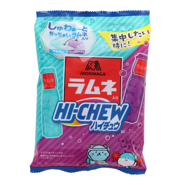 Morinaga - Hi-Chew - Ramune and Grape Soda - 68g (Japan)